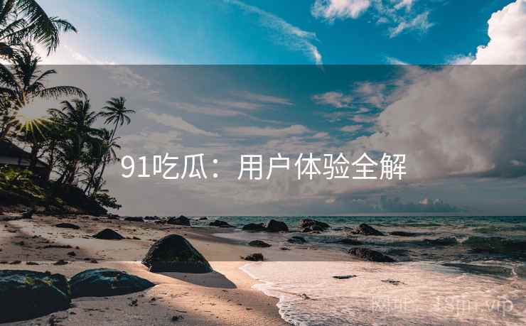 91吃瓜：用户体验全解