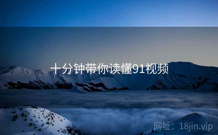 十分钟带你读懂91视频