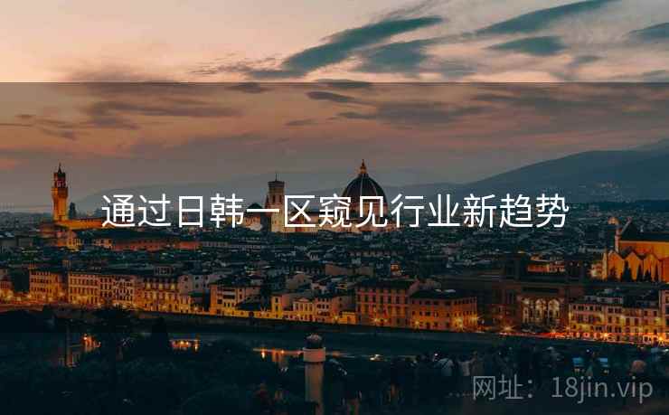 通过日韩一区窥见行业新趋势