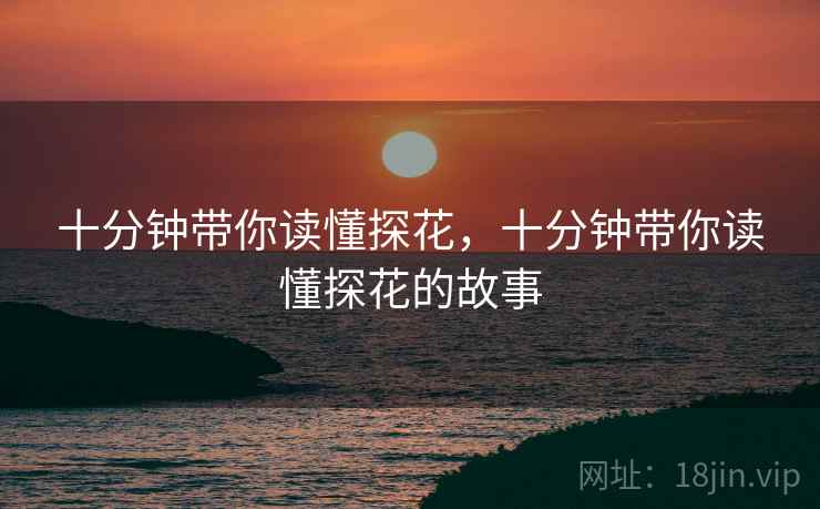 十分钟带你读懂探花，十分钟带你读懂探花的故事